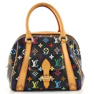 Priscilla Monogram Multicolor Black Handbag